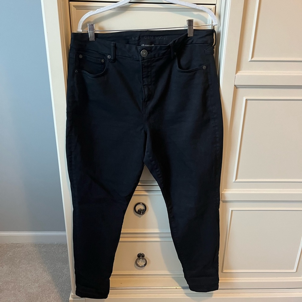 American Eagle black jeans, size 16S (short)